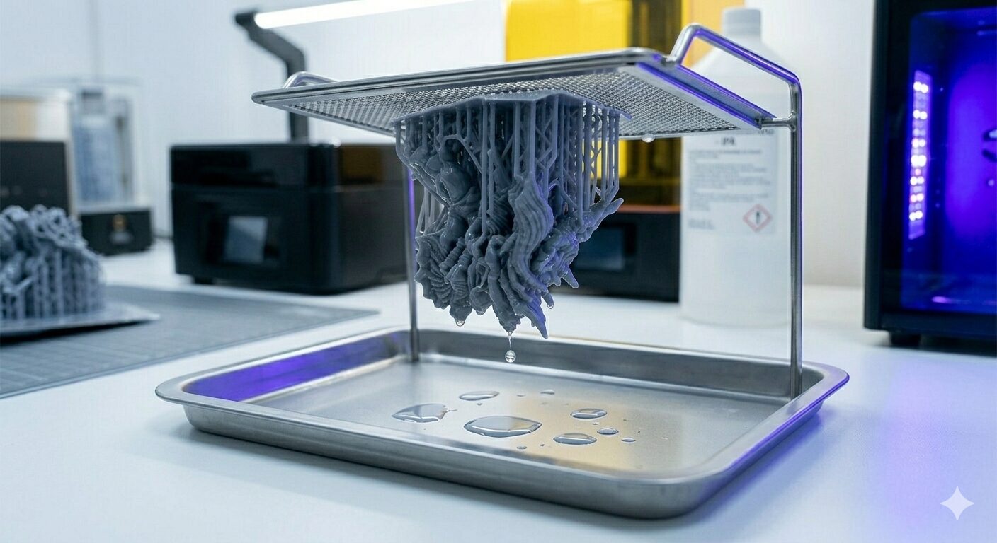 Príprava na UV vytvrdzovanie