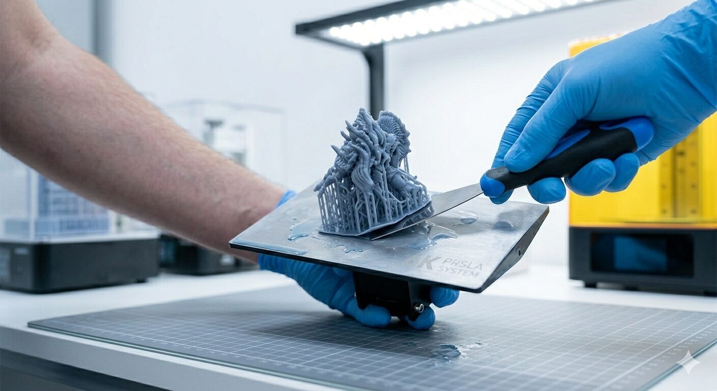 Opatrné odstránenie z podložky